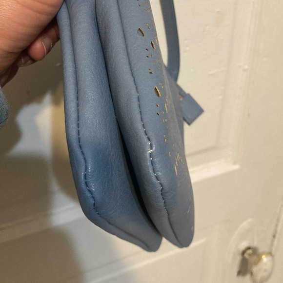 Blue Eyelet Crossbody Bag - Picture 12 of 16